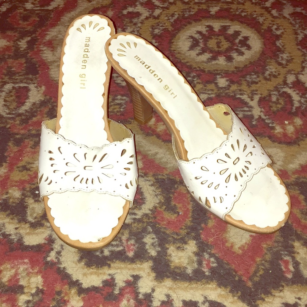 White Heeled Sandals